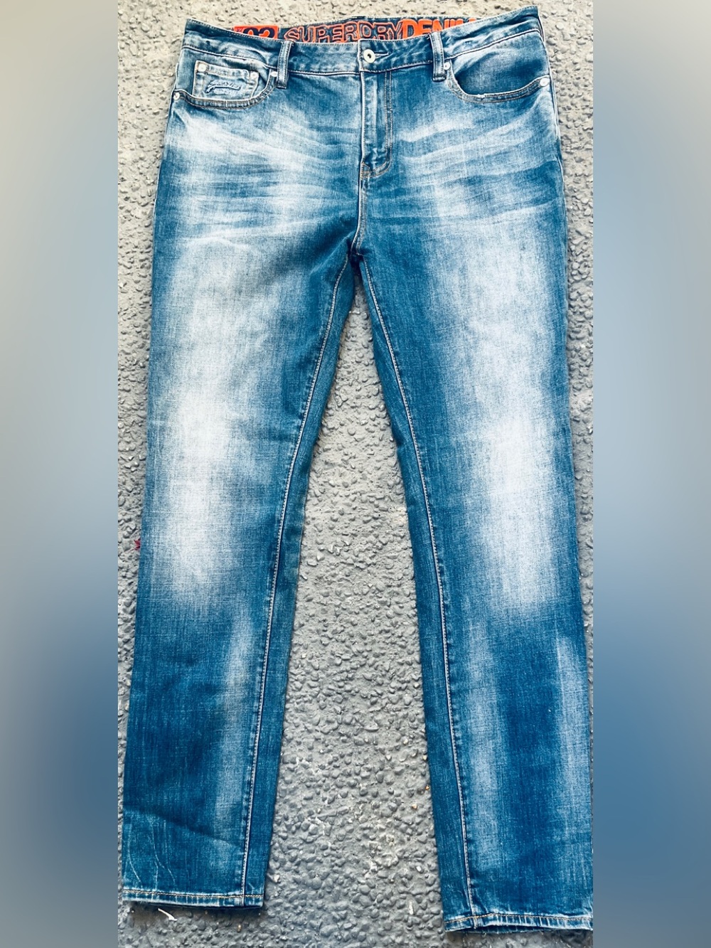 Superdry Men’s Light Blue Slim Stretch Jeans
